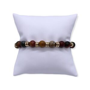 NWT Wool + Pepper Co. Earth Tones Beaded Bracelet